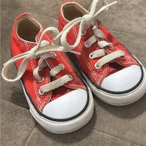 Converse Red and White Kids Sneakers